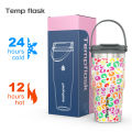 Tempflask Tumbler 900ml - Tahan Panas/Dingin 24 Jam, Anti Tumpah, Desain 2in1 & Vacuum. 