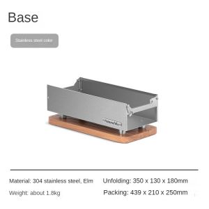 Naturehike Desktop Firewood Stove Outdoor Portable Lightweight Tabletop Wood Furnance Bushcraft Fire Wood Burner 304 Stainless Steel Outdoor Hiking Beach Travel Heavy Duty Original Nature Hike