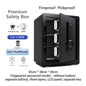 KAMPEON Safety Box Security Safes money storage organizer money vault safety box cashier money box cash box