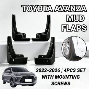 Toyota Avanza 2022-2026 OEM Mud Flaps Mudguard Splash Guard with Mounting Screws Car Accessories