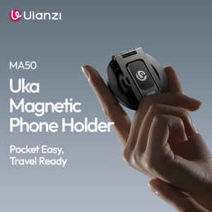 Ulanzi MA50 Phone Holder Uka Magnetic Smartphone Stand Multi-Angle with 1/4" Universal Backpack Strap Mount Livestreaming Vlog