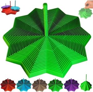 3D Printed Expanded Sensory Fret Star 3D Printed Hexagon Fret Toy 3D Printed Honeycomb Fret Toy Irregular Fret Hexagon 10 Point Expandable Sensory Toy (1 pc）