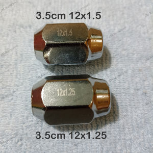 Mur Racing Chrome Fujita 12x1.5/1.25 (lug nut) K21/K19 - mur roda velg racing drat pendek panjang kuda innova