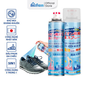 Chai Xịt Khử Mùi Giày EYKOSI 225 ml Hương Hoa Nhài - Công Nghệ ION Bạc Loại Bỏ Mùi Hôi Triệt Để Kháng Khuẩn - MIFAN