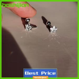 bashijian 316L Stainless Steel Helix Star Earrings Women 1pc Trend Zircon Lobe Rook Cartilage Ear Jewelry Body Accessories