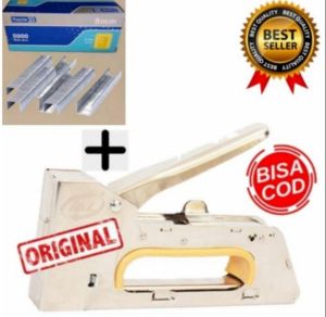 Guntacker + seteples isi refil setapler tembak8 mm 13/8 benz 5000/isi