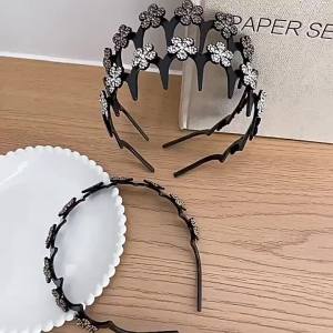 2026 Hot Sale [ Shipped from China ] Wavy headband for women bangs hair clip easy-to-use braided hairband simple and versatile non-slip hairpin floral headband B3