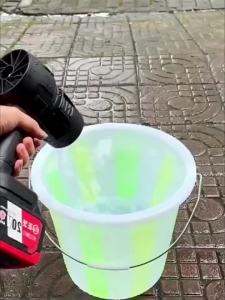 Cordless Turbo Air Blower 550g Thrust 100m/s Wind Speed 21V Lithium Leaf Snow Sand Cleaning