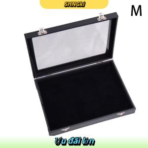 SHNGki Trong suốt chống bụi pin hiển thị hộp cho huy chương Trang sức bộ sưu tập hiển thị Khung pin huy chương hiển thị trường hợp huy hiệu lưu trữ hộp