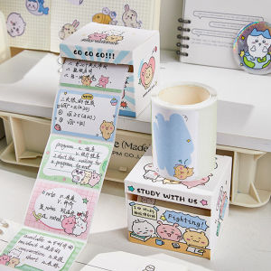 128Pcs/Set Kawaii Cartoon Chikawas Sticky Notes Notepad Memo Pad Stationery Pull-type Sticker