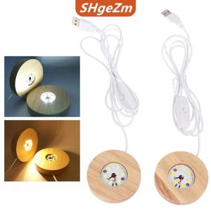 [COD] SHgeZm Đế đèn Led bằng gỗ đế đèn ngủ bằng gỗ đế đèn Led trưng bày