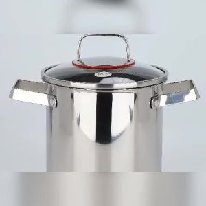 [NNSA]Multi-Purpose 4L Kitchen Cookware: Pasta Pot with Tempered Glass Lid Asparagus Cooker Noodle Boiler and Deep Fryer Durable Fast Heat Conducting 304 Stainless Steel – Ideal for Spaghetti Cooking & Great Housewarming Gift! 6Q1R9