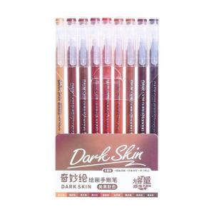 9 màu gel màu đầu bút cho scrapbooking Lưu ý chụp màu sắc hỗn hợp Nhật ký bút nhiều màu bút vẽ