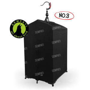 SEMPATI Krodong Kerodong Sangkar Kandang Kotak Single Kaos PE Tebal ECO Kelambu Kain Penutup Sangkar Burung Kacer Kenari Cucak Ijo 1 Satu Sleting Resleting