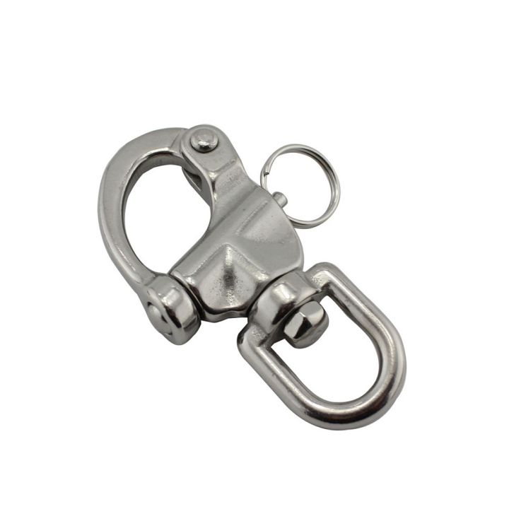 5PCS Quick Release Snap Shackle 316 Stainless Steel 70mm 87mm