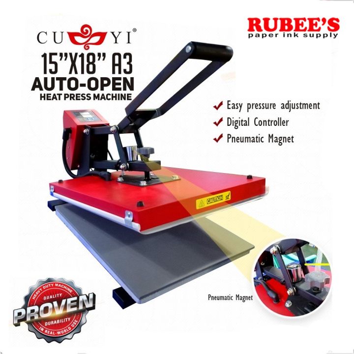 CUYI A3 AUTOMATIC HEAT PRESS MACHINE | Lazada PH