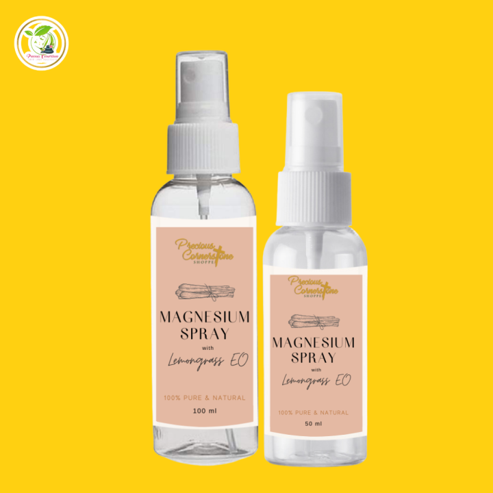 Magnesium Spray with Lemongrass Essential Oil PURE NATURAL ORGANIC