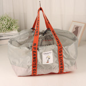 Japanese Style Snoopy Large Capacity Foldable Lightweight Camping Travel Shoulder Handbag Yangzed Shopping Tote