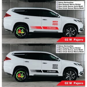 Stiker Striping Cutting Sticker Greddy Sparco Brigestore Momo Mitsubishi Pajero Fortuner cutting stiker minimalis