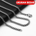 Kalung Titanium Pria Wanita Bahan Anti Karat Seumur Hidup. 