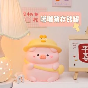CuddleCove Cute Little Pig Couple Money Box Home Decoration Piggy Bank Girl Boy Childrens Cartoon Piggy Bank