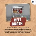 Kaldu Sapi Halal Beef Broth (200g) || Perasa Sapi Murni / Ekstrak Sapi Tanpa Campuran || Tidak sama dengan royco karena ini murni extrak sapi. 