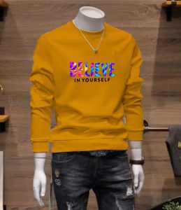 Diskon Spesial Sweater Keren Crewneck Elegan Kaos Pria Trendy Sweatshirt Kasual Sweter Cowok Believe