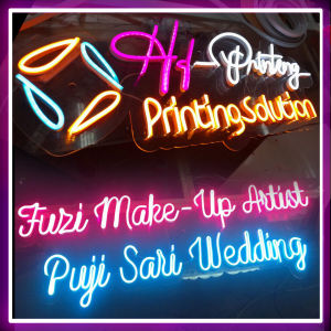 Neon Flex Design Custom Berbagai Pilihan Ukuran