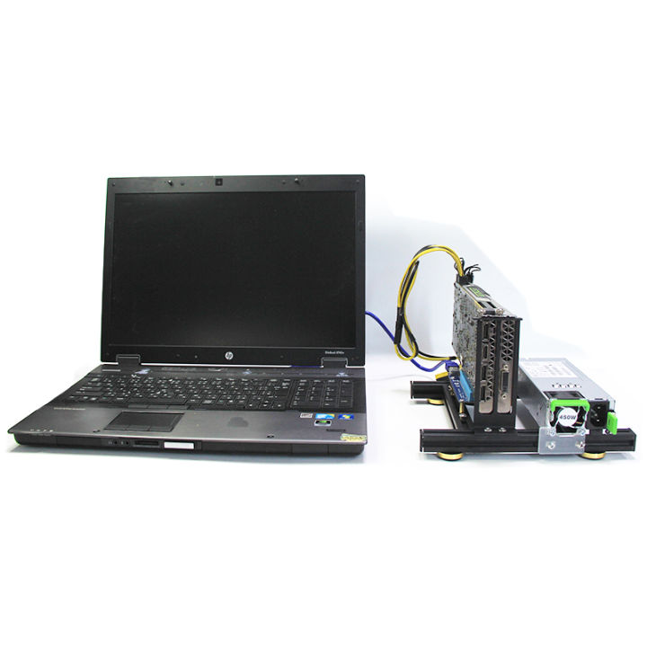 Laptop external graphics card dock mini pcie to pciex16 riser card set
