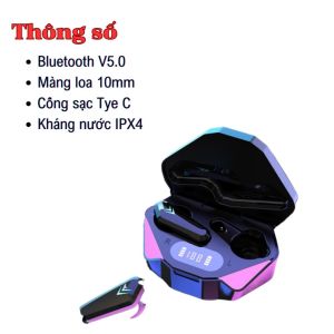 Tai Nghe Không Dây Bluetooth X15 Âm Sống Động Thiết Kế Gọn Nhẹ Nghe Cực Phê Quá Hợp Cho Dân Gaming