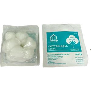 Authentic SG Homecare Medical Official Seller Sterile Cotton Ball (10pcs/pack 0.5gm)- Brand Wiiner and SG Homecare
