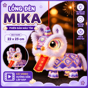 Đồ Chơi Lồng Đèn Lân Meka Tự Lắp Ráp Cho Bé – Đèn LED Trυng Thu DIY 4 Màu Có Video Hướng Dẫn | Gumi Toy