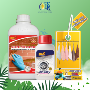 Combo Tẩy Bồn Cầu Bị Ố VàngTẩy Gạch MenTẩy Xi Măng S90+ Bột Thông Cống Cực MạnhTẩy Lồng Máy GiặtThông Bồn Cầu Be-easy Dr.c[Freeship Max]