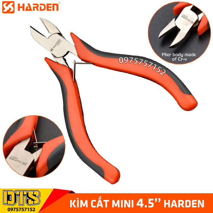 Kìm nhọn mini trợ lực HARDEN, TOLSEN 4.5 inch/ 125mm, thép cao cấp CR-V ...