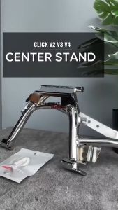 【COD】CLICK V2 / CLICK V3 / CLICK V4 CENTER STAND WITH SPRING BLACK / CHROME