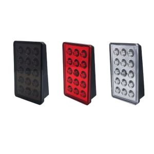 FLYING 15led F1 Style Lights Auto Flash 12V Pilot Lights Safety Signal Red Lens Stop Safety Lights Car
