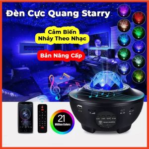 Đèn Cực Quang Starry Chiếu Bầu Trời GalaxyĐiều khiểnĐèn Kiêm Loa Bluetooth Trang Trí Led Cực Quang Decor Phòng Ngủ
