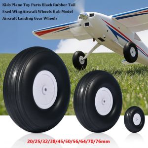 NEXTYOO Đen Phụ tùng đồ chơi máy bay trẻ em Cao su 0.75" - 5" inch Bánh xe hạ cánh của máy bay mô hình Chất lượng cao Phụ kiện máy bay đồ chơi Dùng để thay thế cho máy bay điều khiển từ xa