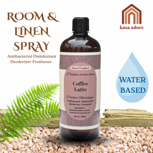 Kasa Adore | COFFEE LATTE | Room & Linen Fragrance Spray | WATERBASED