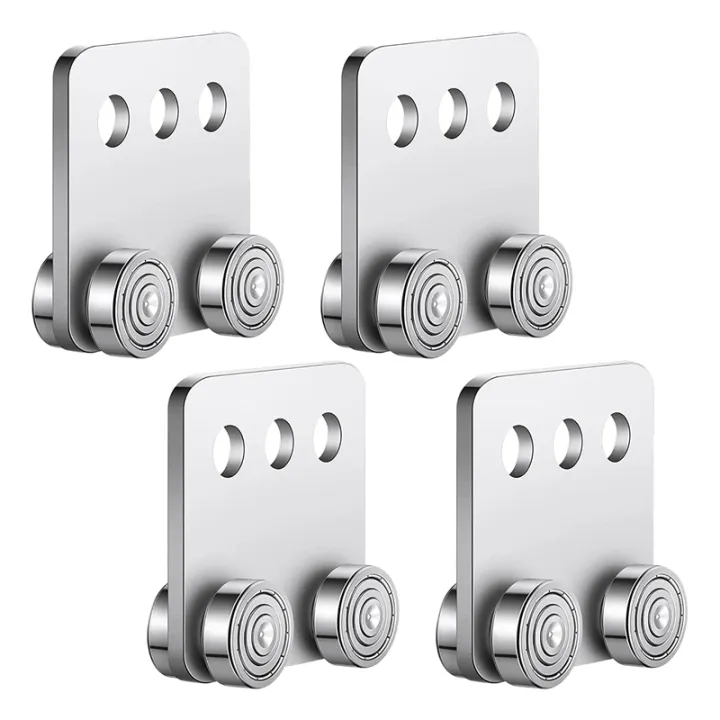 Sefdrert 4 Stuks Roller Trolley Stabiel Gelast Kanaalrol voor 1-5/8 Inch Brede Strut Kanaal