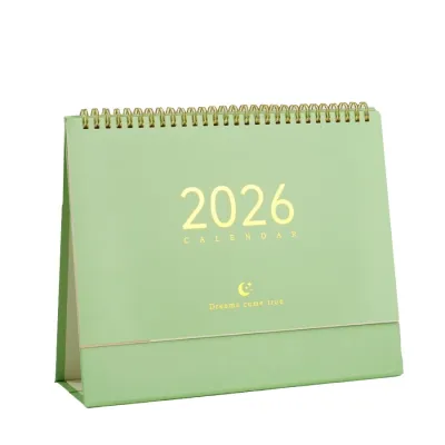 2026 Desk Calendar Desktop Calendar Book Standing Flip Desktop Calendar Small fresh desktop calendar book Planner Simple