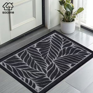 Socone 50X80cm Anti-slip Rubber Bottom Thick Rugs Pad Bath Math Doormart Bedroom Floor Mat Door Living Room