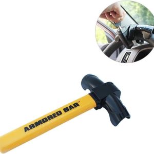 Steering wheel lock car safety rotation T-type steering wheel anti-theft lock Universal car steering wheel lock with 2 keys