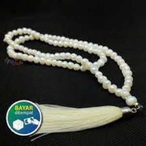 TASBIH MUTIARA 100 BUTIR / WARNA RANDOM / BISA REQUEST / UKURAN PANJANG / TASBIH