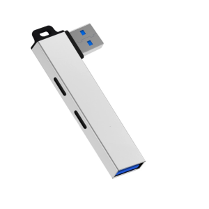 Portable Aluminum Alloy USB3.0 Hub USB3.0 Docking Stations for Laptops and Desktops Plugs and Play High Performances