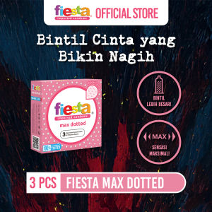 Fiesta Max Dotted 3s - Kondom Tekstur Bintil Tambah Sensasi Bercinta