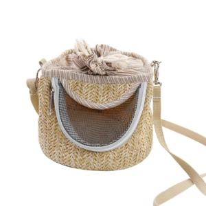 Small Pet Carriers with Adjustable Strap Portable Breathable Carrying Bag Pouch Cage for Small Finch Conure Parakeet