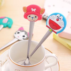 MPHL0004 Sendok Teh Mini Karakter Cartoon Kecil Stainless Isi 10 Pcs