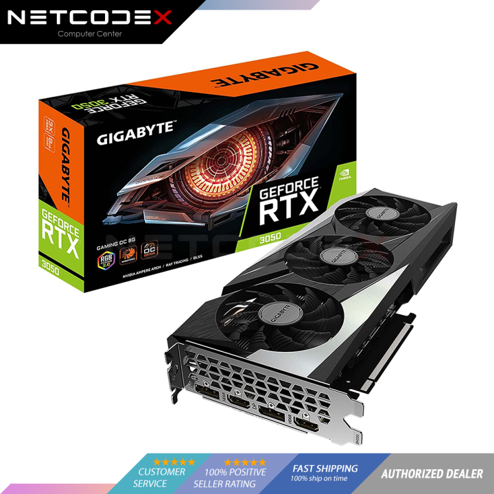 GIGABYTE GeForce RTX 3050 GAMING OC 8G Graphics Card, 3x