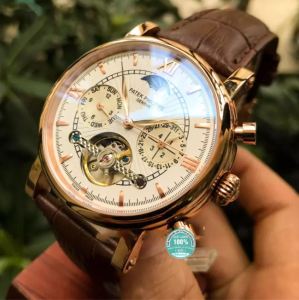 { SỈ PATEK } ĐỒNG HỒ PATEK PHILIPPE NAM TỰ ĐỘNG FULL 6 KIM AUTOMATIC NAUTILUS MẶT TRĂNG